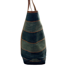 Lade das Bild in den Galerie-Viewer, RRL ダブルアールエル 24AW ハンドウーブンインディゴストライプトートバッグ ブルー 15396