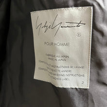画像をギャラリービューアに読み込む, Yohji Yamamoto POUR HOMME ヨウジヤマモトプールオム 24SS DUAL FABRIC GABARDINE PEAK LAPEL JACKET ウールギャバジンジャケット HS-J32-100