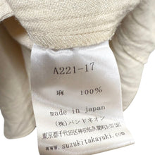 画像をギャラリービューアに読み込む, suzuki takayuki スズキタカユキ shirt dress リネンドレスワンピース A221-17 14010