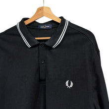 画像をギャラリービューアに読み込む, FRED PERRY フレッドペリー LS TWIN TIPPED SHIRT  M3636 ロングスリーブポロシャツ XL ブラック 14761