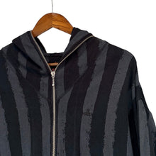 Lade das Bild in den Galerie-Viewer, Vivienne Westwood RED LABEL ヴィヴィアンウエストウッドレッドレーベル ストライププリントオーブ刺繍ジップアップパーカー 2 ブラック 15759