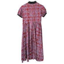 이미지를 갤러리 뷰어에 로드 , ha za ma ハザマ 2021PC 狂気を帯びて交わる五線のチェックワンピース S レッド 14721