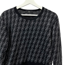 画像をギャラリービューアに読み込む, Y's ワイズ 千鳥格子チェック柄ロングスリーブウールニットカットソー YZ-T59-166