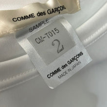 画像をギャラリービューアに読み込む, COMME des GARCONS コムデギャルソン 24SS SAMPLE サンプル ポリエステルジャージーデザインTシャツ GM-T015 2 ホワイト 14829