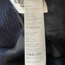 Load image into Gallery viewer, CELINE セリーヌ 20AW ストライプダブルブレステッドテーラードジャケット 2V98B482K