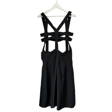 Load image into Gallery viewer, COMME des GARCONS コムデギャルソン 14SS ポリエステル縮絨加工サスペンダーデザインスカート GM-A007