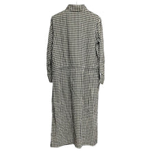画像をギャラリービューアに読み込む, R by 45rpm アールバイフォーティーファイブアールピーエム ドローコードギンガムチェックロングワンピース