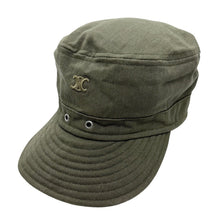 이미지를 갤러리 뷰어에 로드 , CELINE セリーヌ トリオンフロゴアーミーキャップ 14098