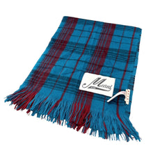 Load image into Gallery viewer, MARNI マルニ 22AW チェック柄ウールマフラー SCMC0081A0 UAW005 F ブルー R14610