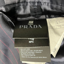 画像をギャラリービューアに読み込む, PRADA プラダ 22SS ストライプテーラードジャケット UGM169 S221 10D9 46 ネイビー 3532