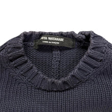 이미지를 갤러리 뷰어에 로드 , JUNYA WATANABE ジュンヤワタナベ 90's コットンクルーネックニット AD1998 JN-100010 ネイビー 15001
