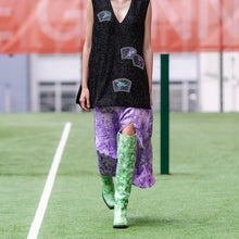 画像をギャラリービューアに読み込む, GANNI ガニー 20SS スリットデザイン花柄レーヨンスカート 14157