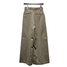 画像をギャラリービューアに読み込む, PHOTOCOPIEU フォトコピュー 22AW LEONORA WIDE LEG TROUSERS キャバリーツイルワイドパンツ 222LNR 36 ブラウン 3452