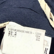 Load image into Gallery viewer, MARNI マルニ 18SS ストライプ切替スラックスパンツ 48 ネイビー 15282