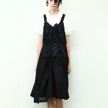 画像をギャラリービューアに読み込む, tricot COMME des GARCONS トリココムデギャルソン 14SS コットンギャザーシャーリングロングワンピース TM-A011