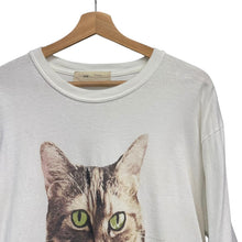 이미지를 갤러리 뷰어에 로드 , 77circa ナナナナサーカ o by o 猫プリントカットソー ホワイト 14329