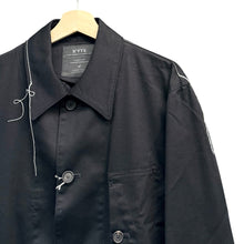 画像をギャラリービューアに読み込む, S'YTE by yohji yamamoto サイト ヨウジヤマモト COTTON TWILL COLOR STITCHING COVERALLS ステッチカバーオールジャケット UT-Y07-001 3 ブラック 15825
