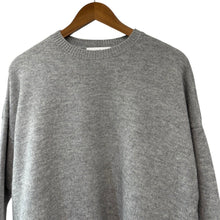 画像をギャラリービューアに読み込む, ENFOLD エンフォルド 19AW クルーネックサイドスリットニット 300CA170-2260 38 グレー R14651