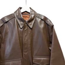Lade das Bild in den Galerie-Viewer, AVIREX7522 アヴィレックス 22AW A-2 レザージャケット 7832950008 14199