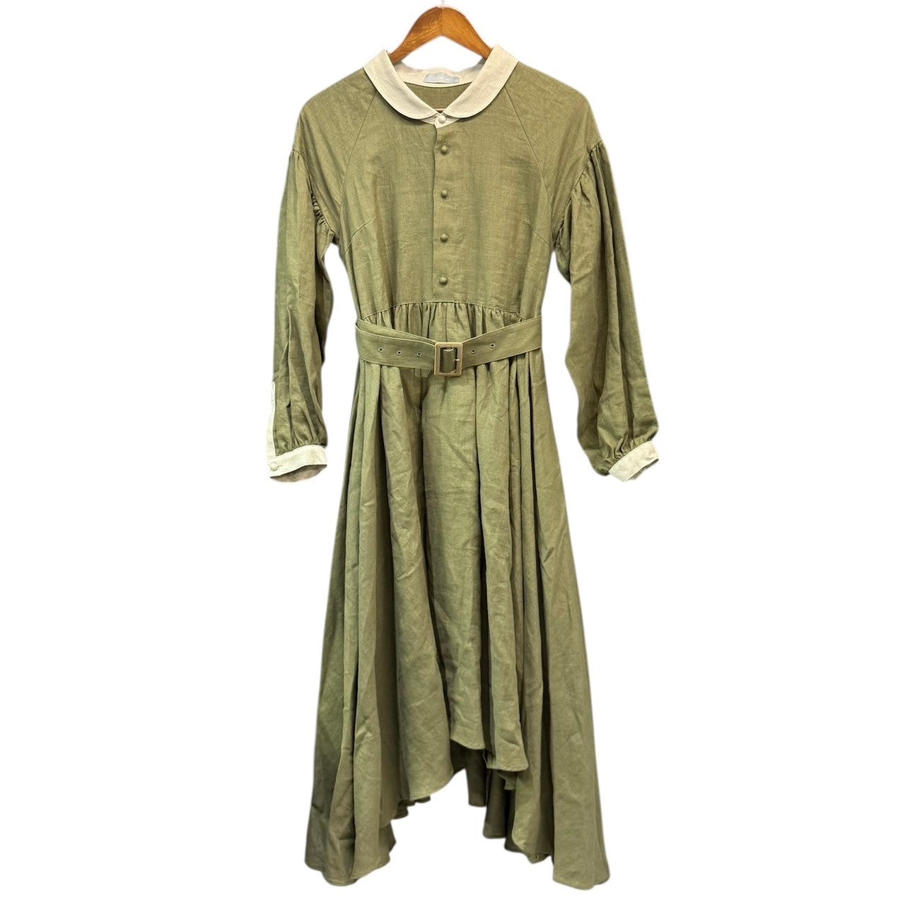 hazama ハザマ 20SS 経年真価のワンピース （春夏ver.） グリーン hazama ハザマ 20SS 経年真価のワンピース （春夏ver.） グリーン