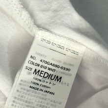 Load image into Gallery viewer, nagonstans ナゴンスタンス 23AW Boatneck Pullover デザインTシャツ 470GA880-0390 M ホワイト 14540