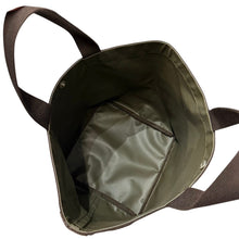 画像をギャラリービューアに読み込む, Herve Chapelier エルベシャプリエ 迷彩柄コーデュラ舟型トートバッグ M カーキ 14683