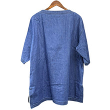 Load image into Gallery viewer, S'YTE by yohji yamamoto サイト ヨウジヤマモト 8OZ DENIM OPEN-SHOULDER SHIRT デニムシャツ UI-B26-007 3 インディゴ 15267