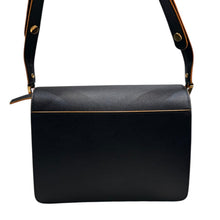 画像をギャラリービューアに読み込む, MARNI マルニ TRUNK サフィアーノレザートランクミディアムショルダーバッグ SBMPN09U07 LV520 ブラック 15244