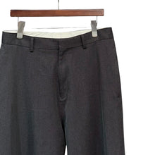 Load image into Gallery viewer, A.PRESSE アプレッセ 24AW Wool Kersey Trousers レザーパイピングウールスラックスパンツ 24AAP-04-08H 3 グレー 14909