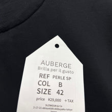 Lade das Bild in den Galerie-Viewer, AUBERGE オーベルジュ Brilla per il gusto ブリッラペルイルグスト PERLE SP カットソージャケット 42 ブラック 14134