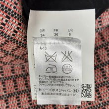 Load image into Gallery viewer, HUGO BOSS ヒューゴボス ツイードセットアップ ノーカラージャケット ドレスワンピース ピンク R14624