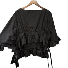 Load image into Gallery viewer, COMME des GARCONS コムデギャルソン 18SS サイドリボンカッティングデザインブラウス シャツ ポンチョ GA-B018 GA-B018 13909