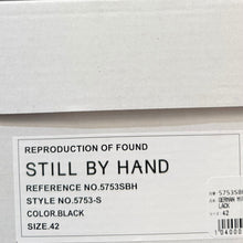 画像をギャラリービューアに読み込む, STILL BY HAND×REPRODUCTION OF FOUND スティルバイハンド リプロダクションオブファウンド 25AW German military trainer スウェードレザースニーカー GD08253 42 ブラック 15144