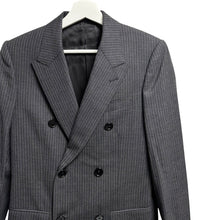 Load image into Gallery viewer, CELINE by Hedi Slimane セリーヌ エディスリマン 20SS セットアップスーツ ストライプジャケット ウールフレアスラックスパンツ 2V092808H 2P032808H