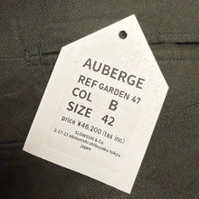Load image into Gallery viewer, AUBERGE オーベルジュ GARDEN 47 M-47 コットンリネンカーゴパンツ 14132