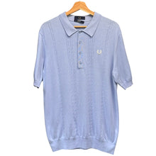 Lade das Bild in den Galerie-Viewer, FRED PERRY フレッドペリー イタリア製 REISSUES ニットポロシャツ K7304 444 420 367 L ブルー 15510