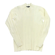 画像をギャラリービューアに読み込む, Vaporize ヴェイパライズ 22AW Random Rib Hi Neck リブ編みストレッチハイネックカットソー M アイボリー 15363