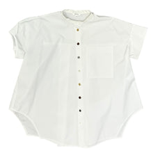 将图片加载到图库查看器,ENFOLD エンフォルド 24AW WASHABLE HALFSLEEVE HEXAGON-SHIRT ヘキサゴン半袖シャツ 300HA230-0170 38 ホワイト15023