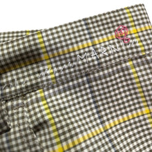 画像をギャラリービューアに読み込む, MARNI マルニ 24SS LOOK10 チェック柄ウールフレアパンツ 48 イエロー 14887