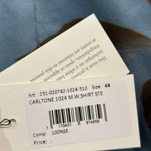 画像をギャラリービューアに読み込む, DRIES VAN NOTEN ドリスヴァンノッテン 25SS シルクシャツ 48 ブルー 14855