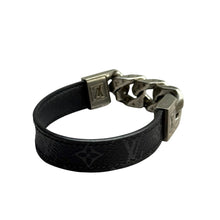 이미지를 갤러리 뷰어에 로드 , LOUIS VUITTON ルイヴィトン ブラスレ チェーンリンクスモノグラムブレスレット ブラック M6552 BC1210 14884