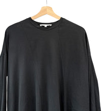 画像をギャラリービューアに読み込む, ENFOLD エンフォルド 20AW スビン天竺サイドドレープ長袖Tシャツ 300DA280-2420 38 ブラック 14559