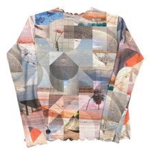 이미지를 갤러리 뷰어에 로드 , PHEENY フィーニー 21AW PRINT FRILL CREW NECK 総柄カットソー PA21-CS11 F ミックス 14973