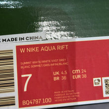 Load image into Gallery viewer, NIKE ナイキ WMNS AQUA RIFT アクアリフト BQ4797-100 24cm 14482
