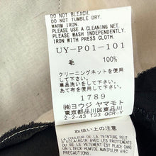 Lade das Bild in den Galerie-Viewer, S'YTE by yohji yamamoto サイト ヨウジヤマモト WASHER FINISHED WOOL GABARDINE 2-TUCK PANTS カットアウトウールギャバジンパンツ UY-P01-101 3 ブラック 15824