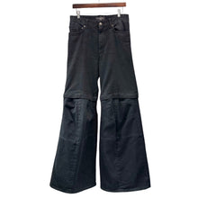 画像をギャラリービューアに読み込む, BALENCIAGA バレンシアガ Flared Cargo Pants 2WAYフレアパンツ 814423 XS ブラック 15699