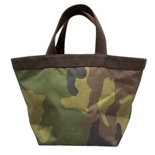 画像をギャラリービューアに読み込む, Herve Chapelier エルベシャプリエ 迷彩柄コーデュラ舟型トートバッグ M カーキ 14683