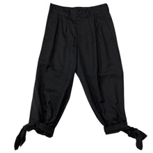 画像をギャラリービューアに読み込む, S'YTE by yohji yamamoto サイト ヨウジヤマモト T/W GABARDINE 2-TUCK PANTS WITH HEM TIES 2タックタイパンツ UU-P15-101 14244