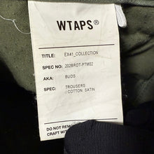 Lade das Bild in den Galerie-Viewer, WTAPS ダブルタップス BUDS 20AW BUDS TROUSERS コットンサテントラウザーズ パンツ 202BRDT-PTM02 14031