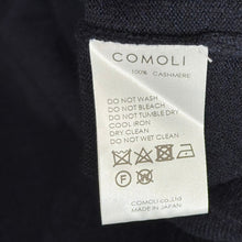 画像をギャラリービューアに読み込む, COMOLI コモリ 22AW カシミヤニット W03-06007 F ネイビー 15083